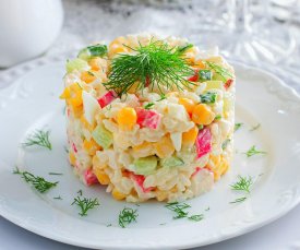 салат крабовый с рисом